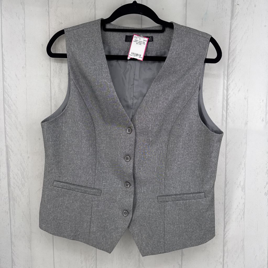 4XL button down vest
