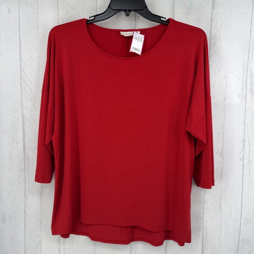 XL round neck drop shoulder l/s top