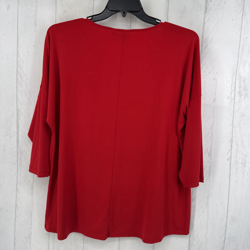 XL round neck drop shoulder l/s top