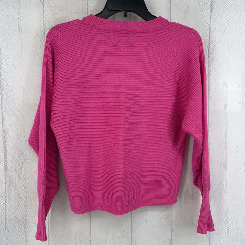 S rib knit sweater
