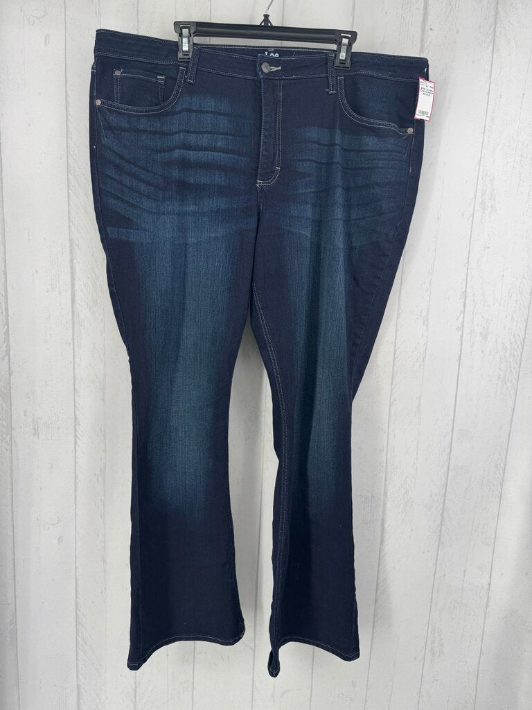 22 mid rise bootcut jean