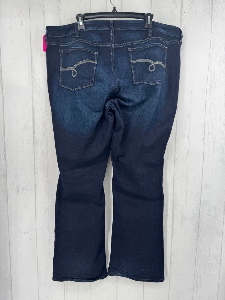 22 mid rise bootcut jean