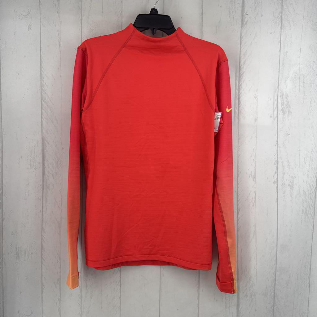 XL mock-neck l/s top