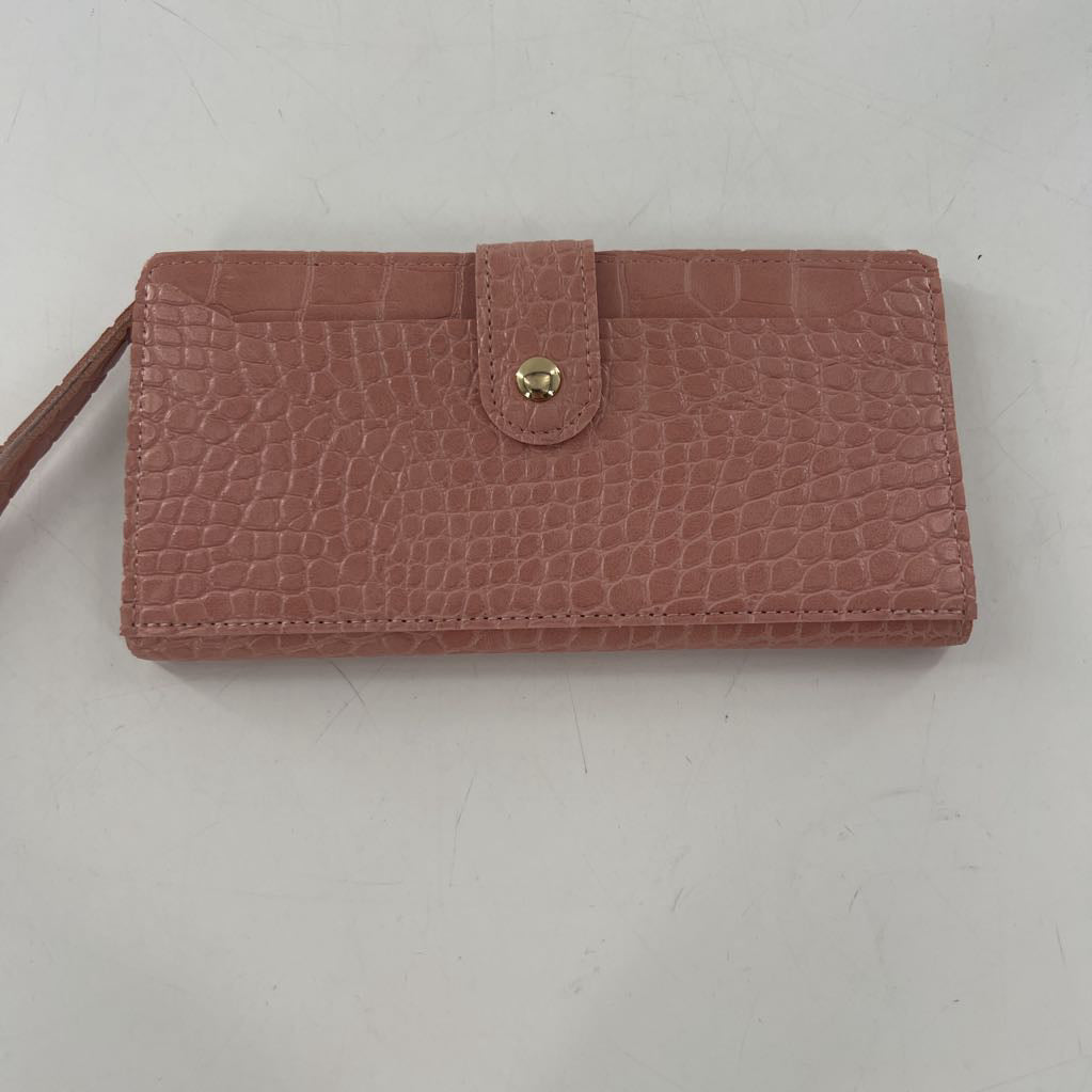 embossed bi-fold wallet