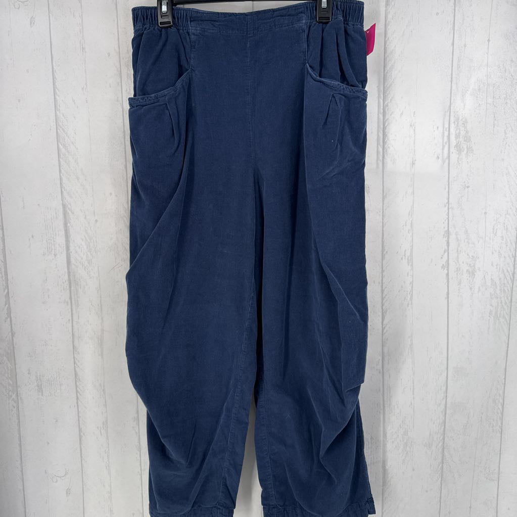 L corduroy wide leg pant