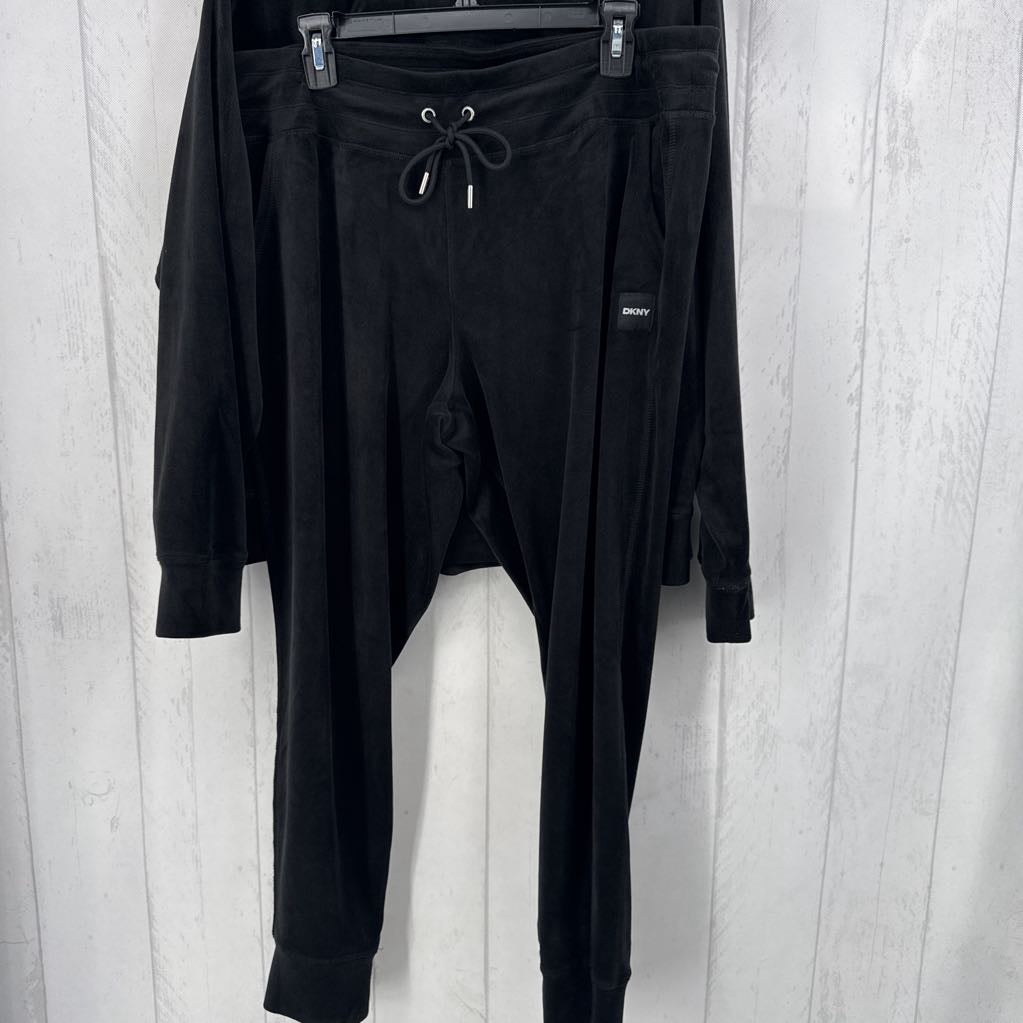 M/L 2pc velour pant set