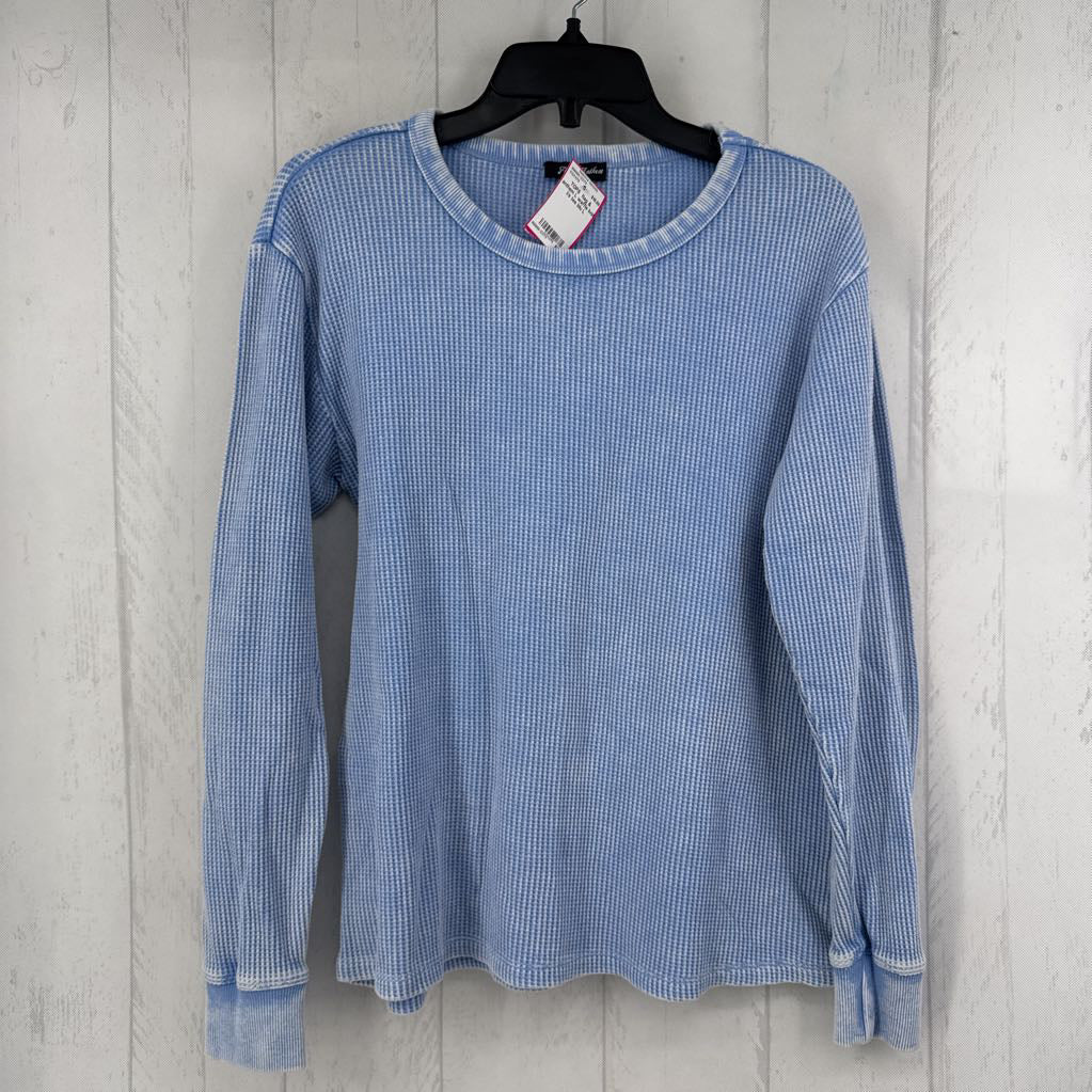 L waffle knit l/s tee