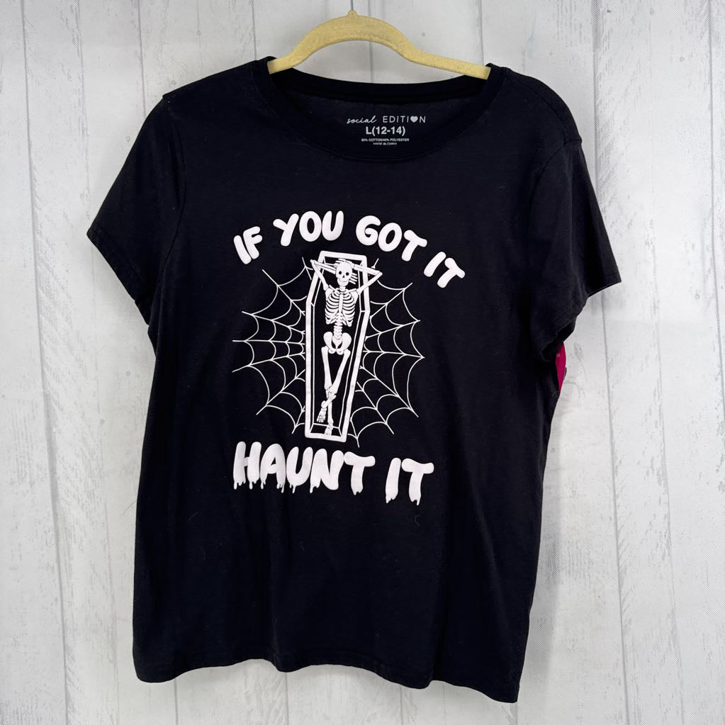 L graphic s/s tee-skeleton