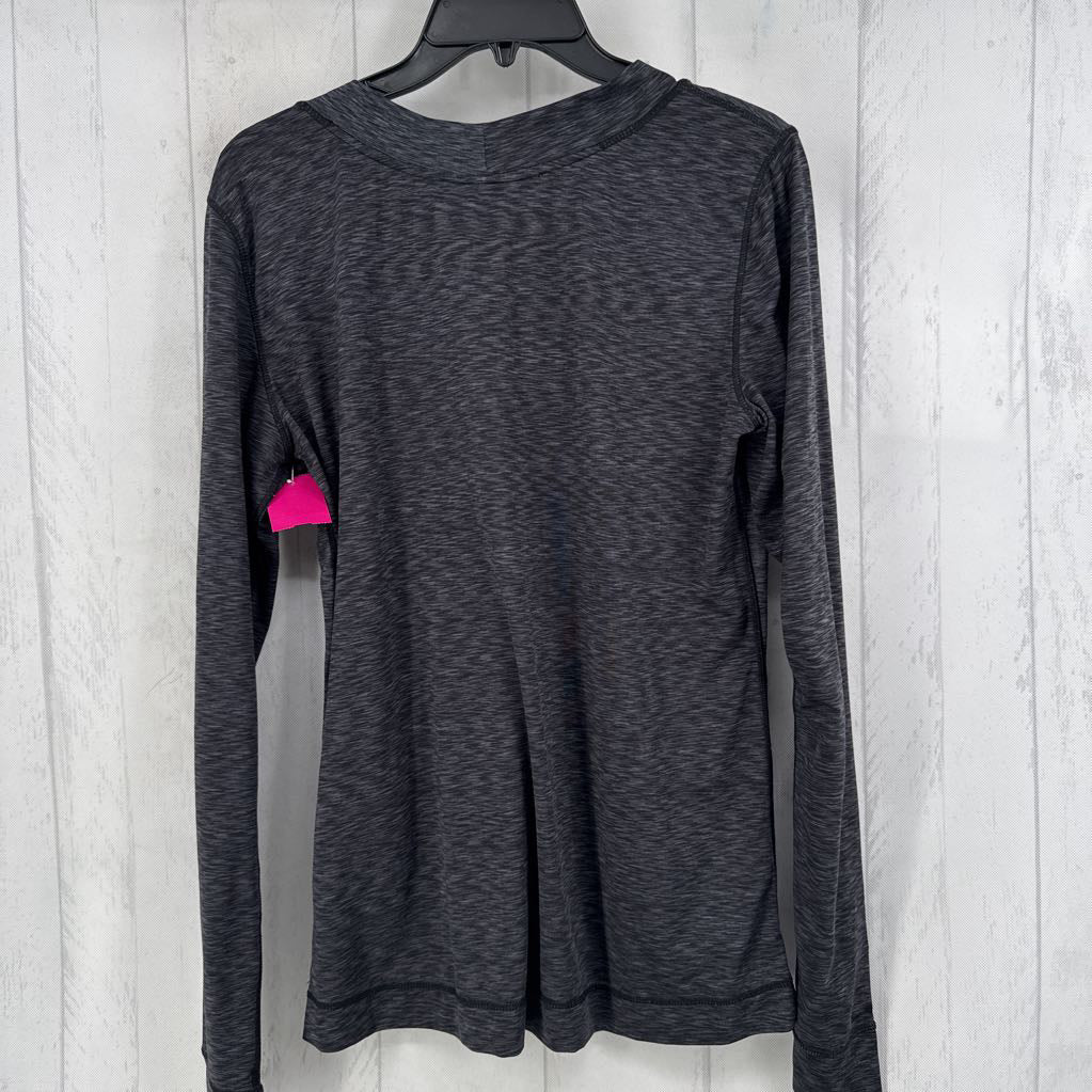 L marled v-neck l/s tee