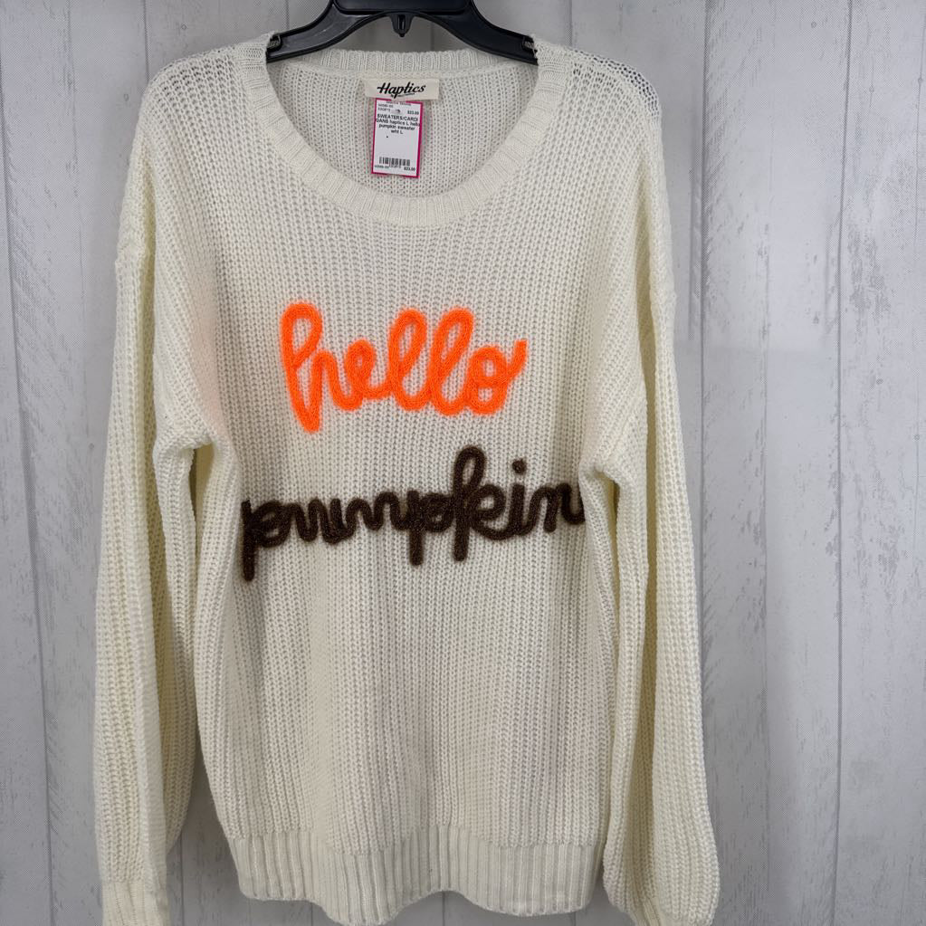L hello pumpkin sweater