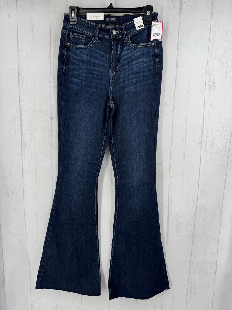 5 hi-rise flare leg jean