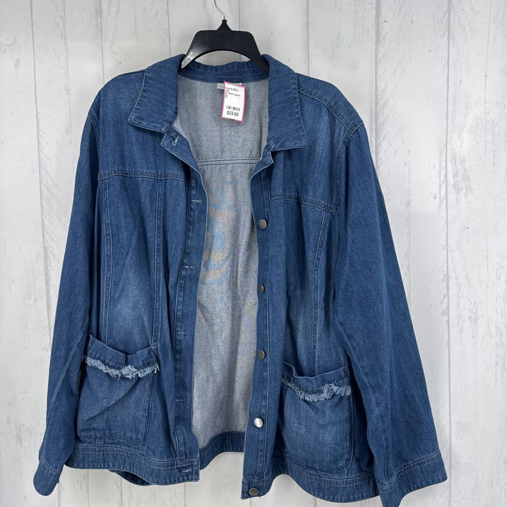 3X denim jacket