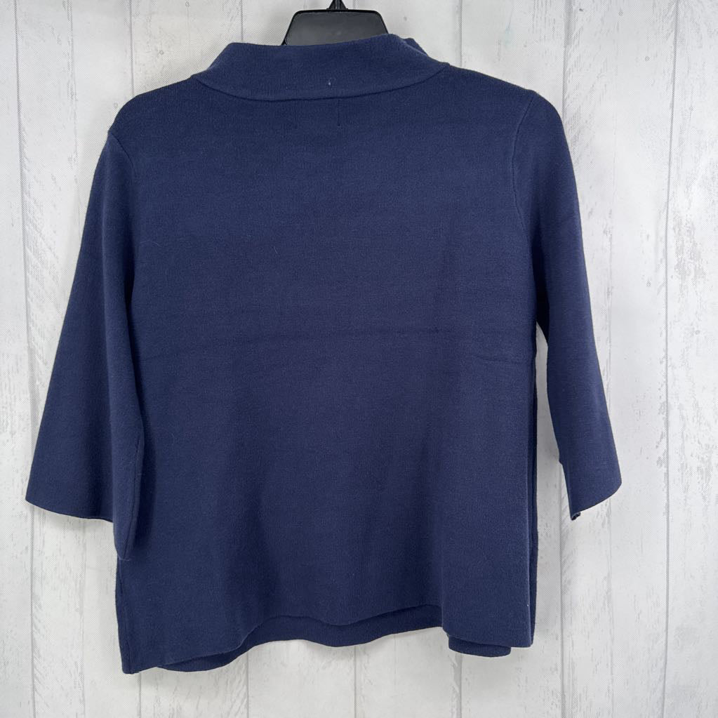 M mock neck 3/4 slv sweater