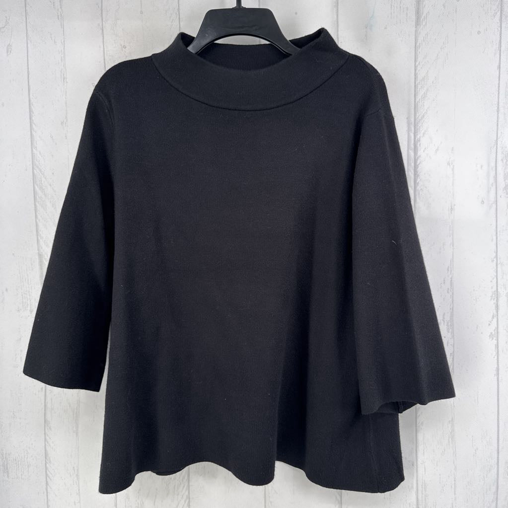 M mock neck 3/4 slv sweater