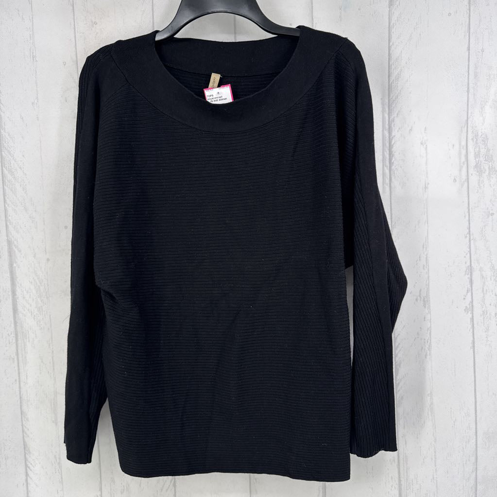 L rib knit dolman slv top