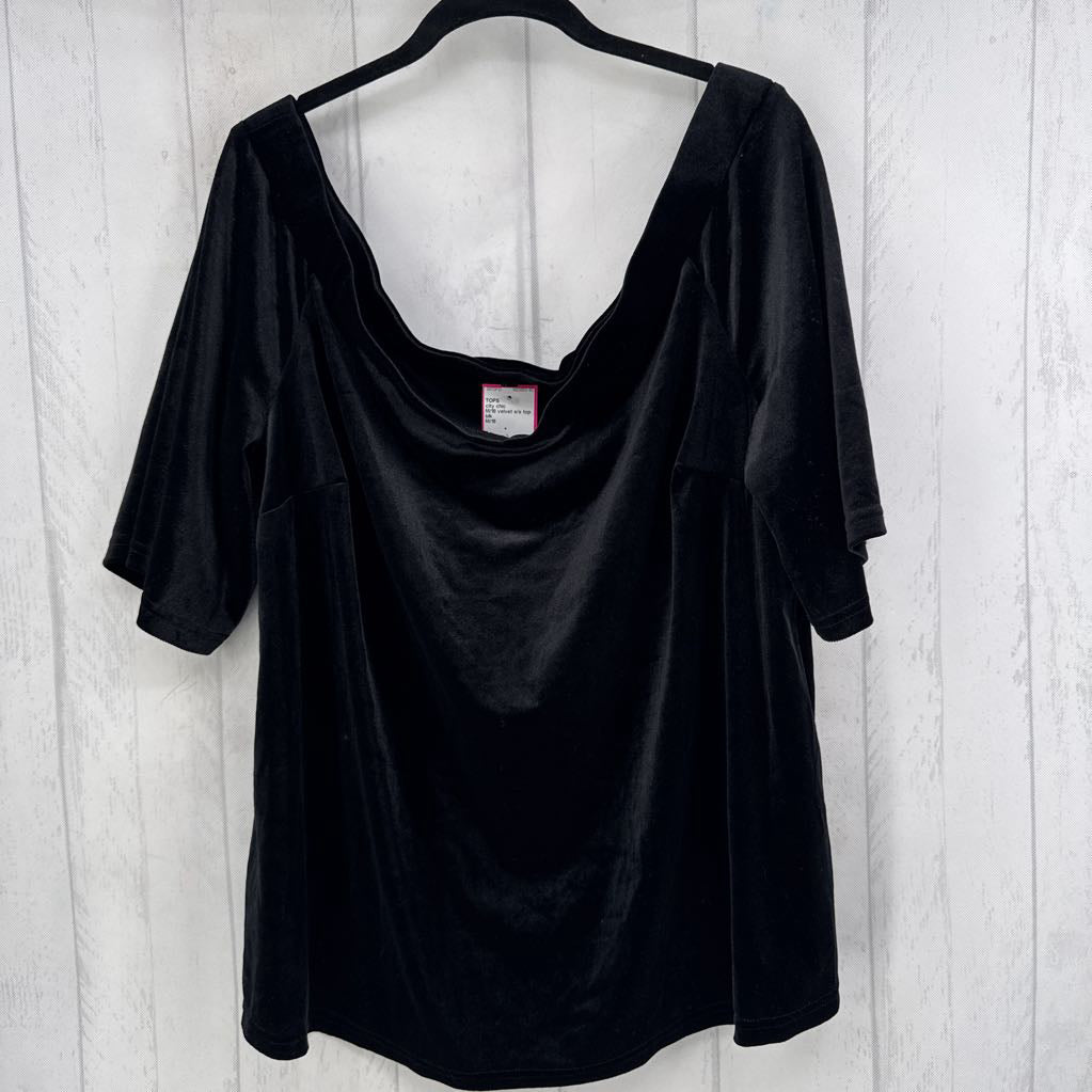 M/18 velvet s/s top