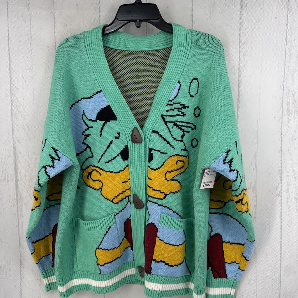 M cartoon button down cardi