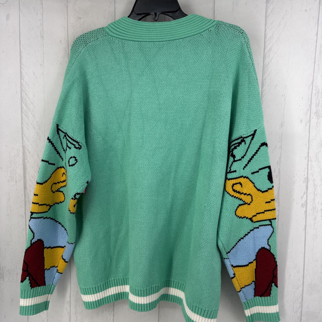 M cartoon button down cardi