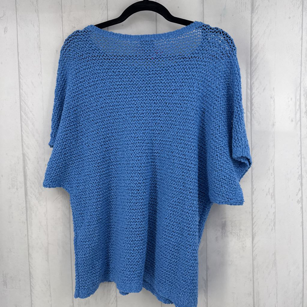 L crochet s/s sweater