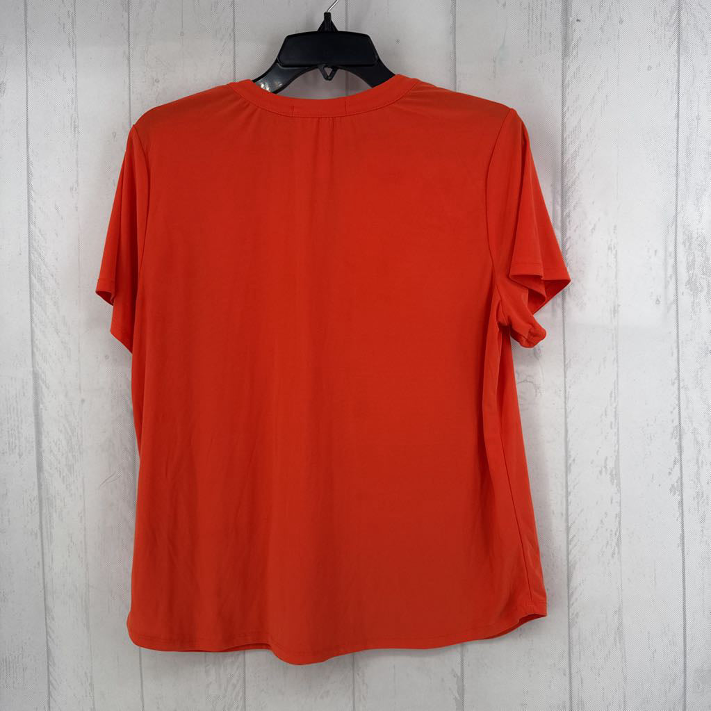L studded quarter zip s/s top