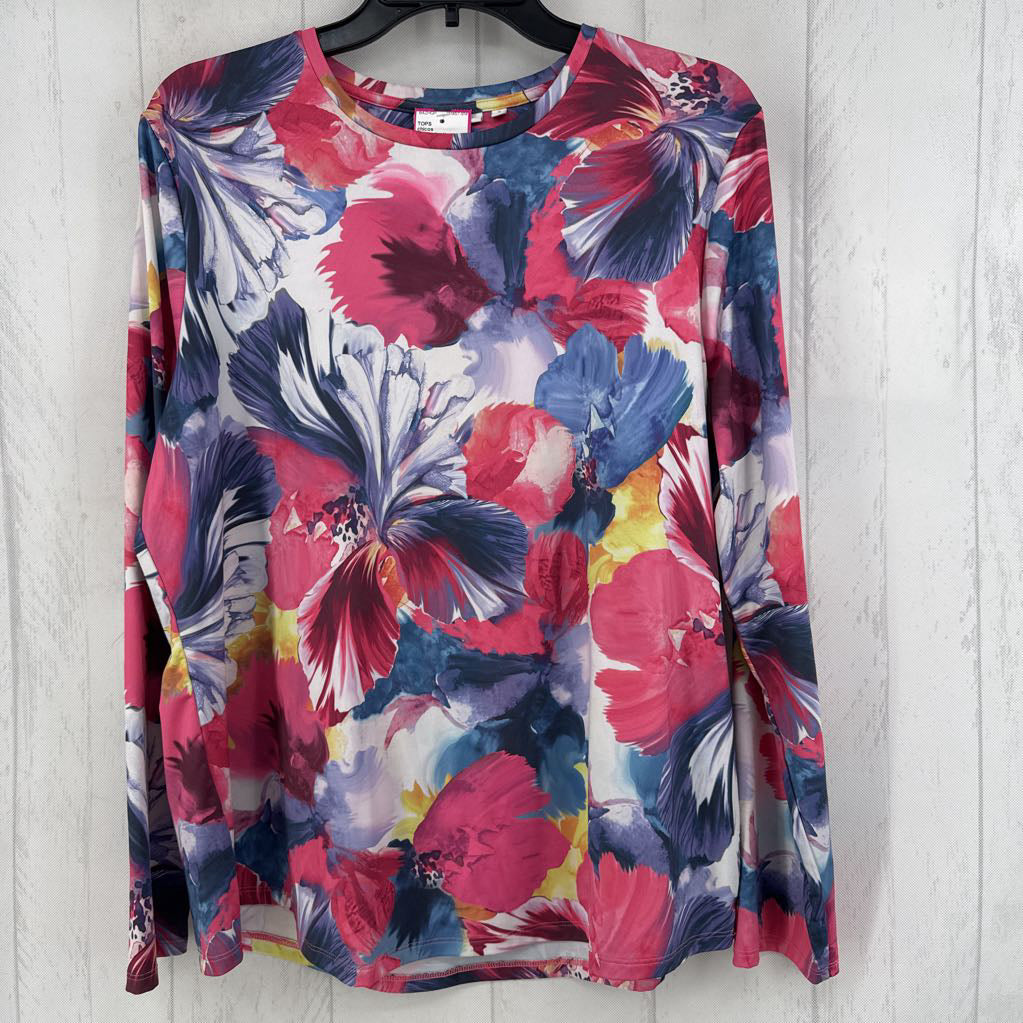 L flo print l/s tee