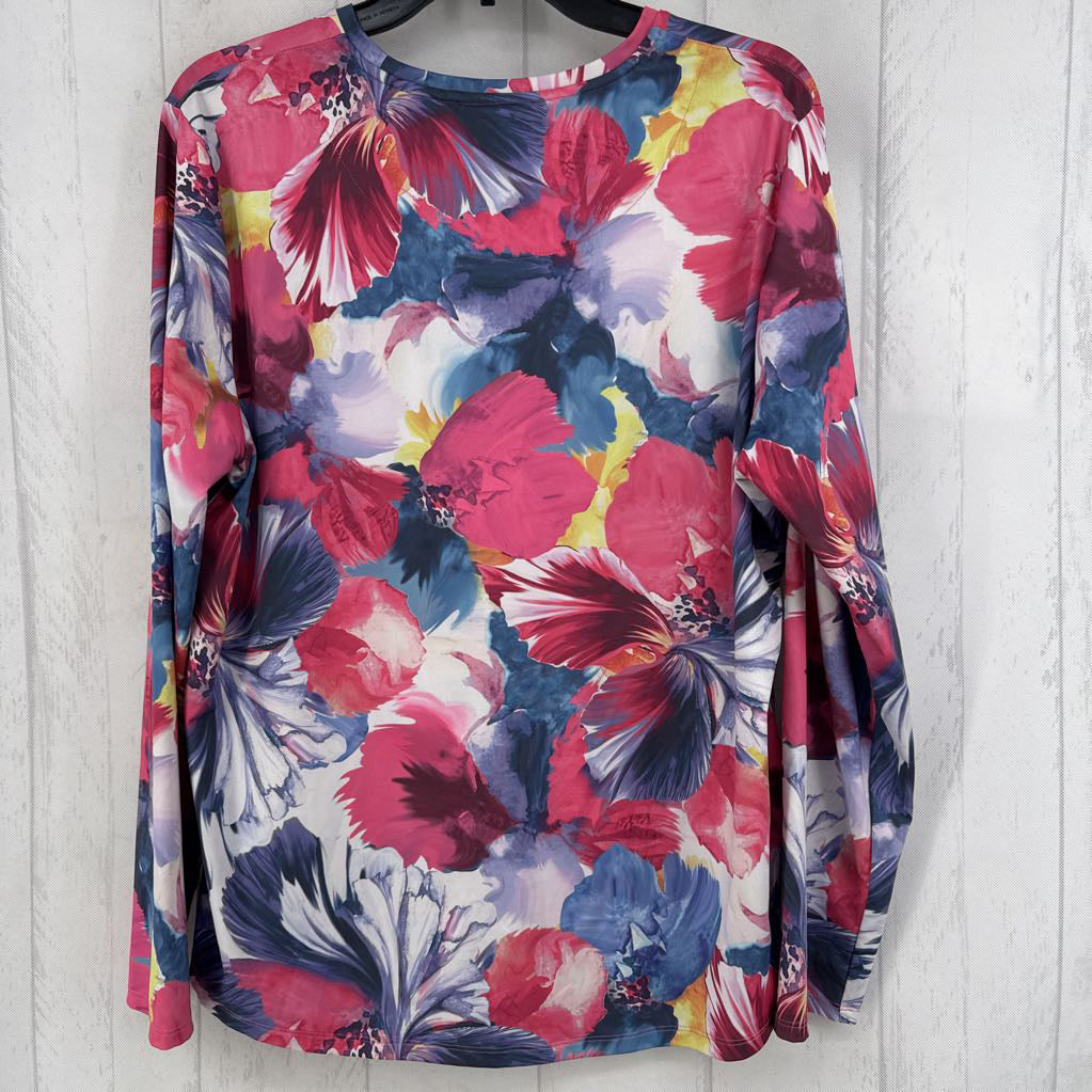 L flo print l/s tee