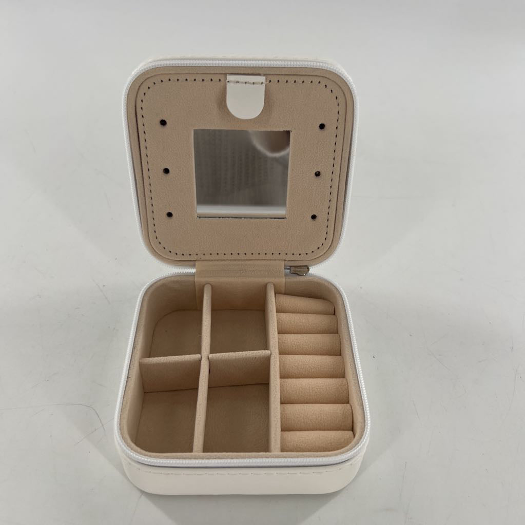 travel jewelry organizer-red heart