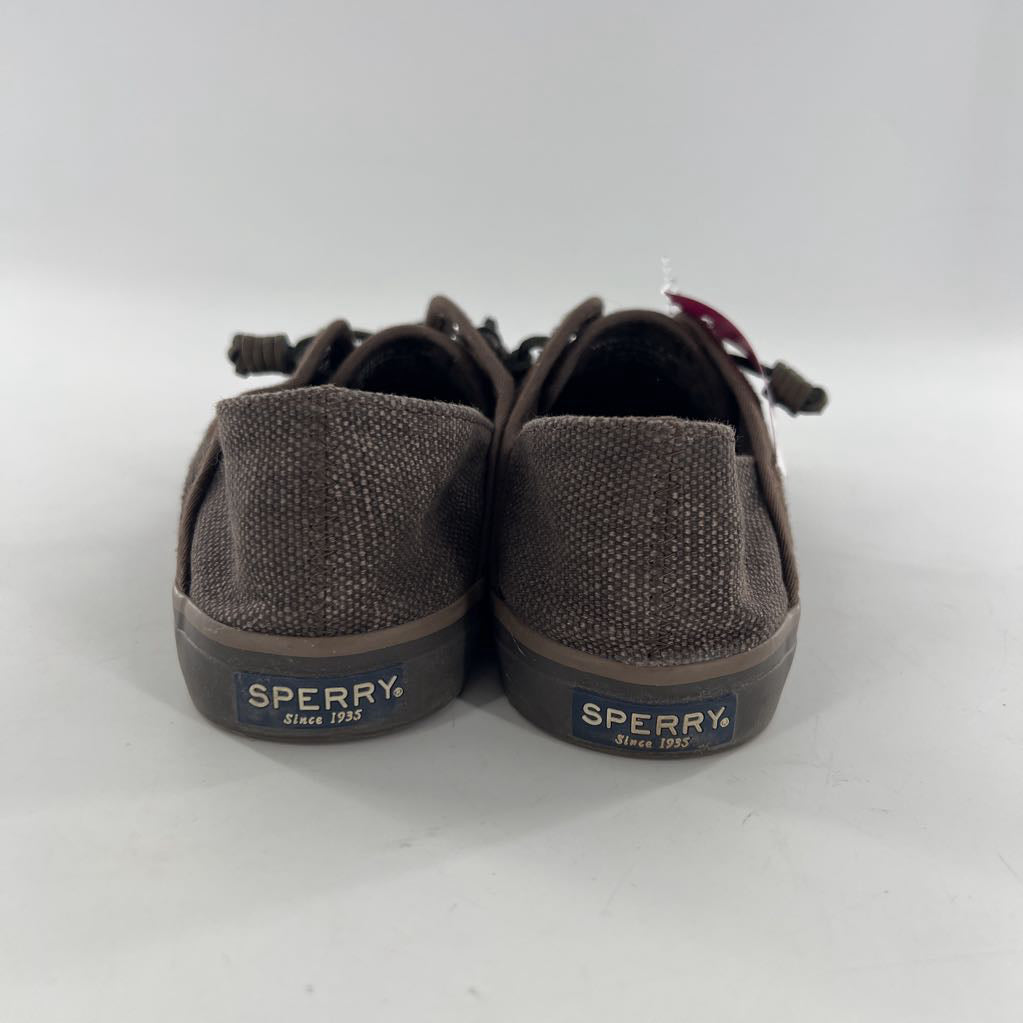 7.5 animal print lace up boat shoes