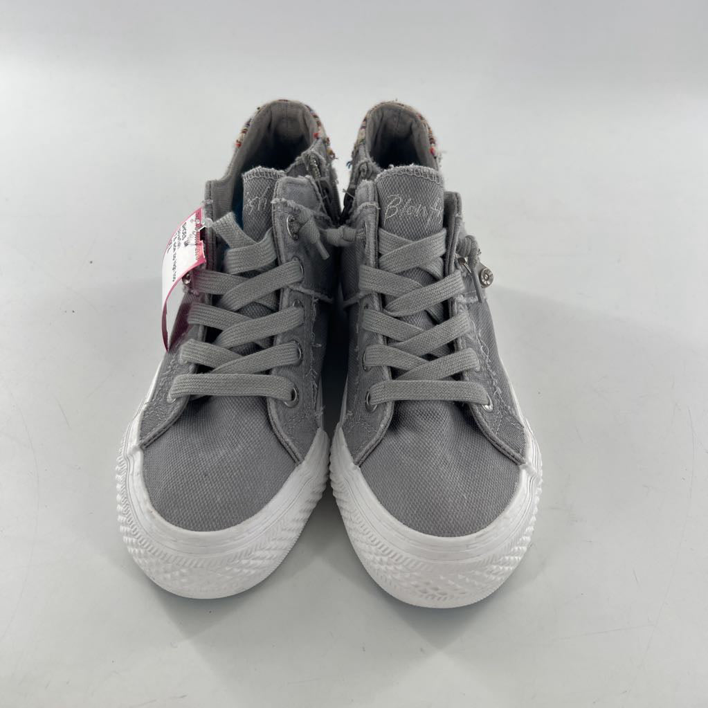 7.5 side zip high top sneakers