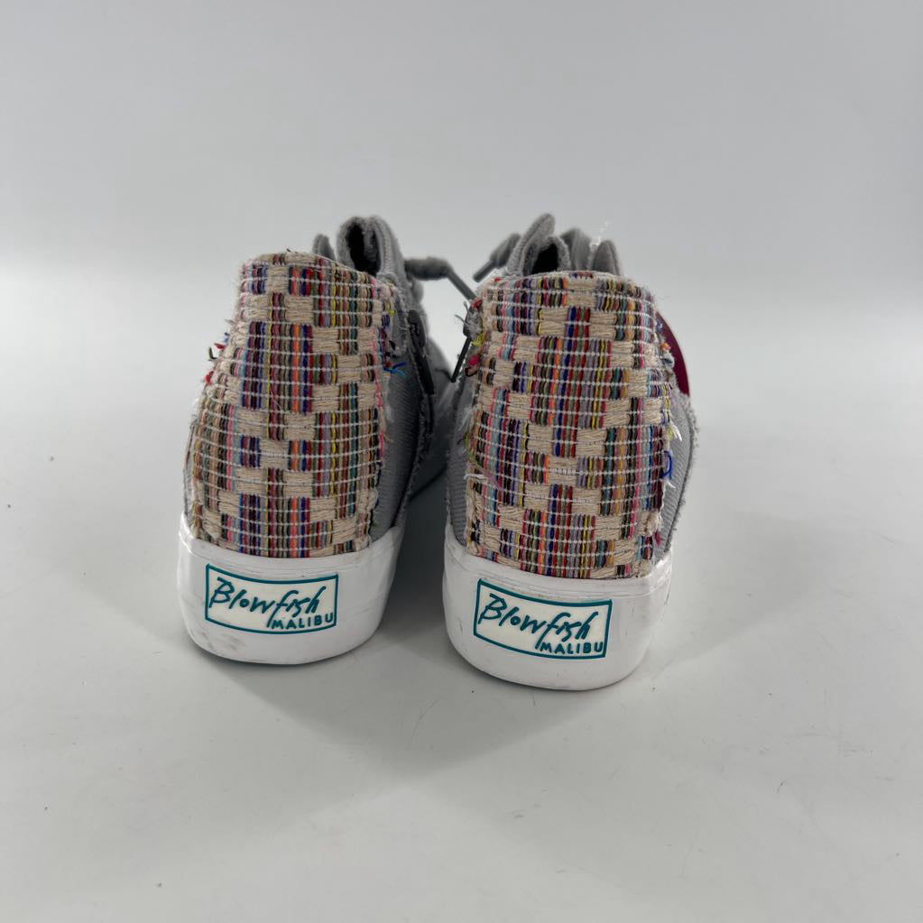 7.5 side zip high top sneakers