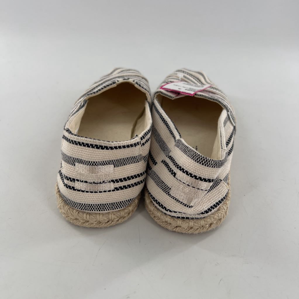 8 espadrille stripe slip on loafers