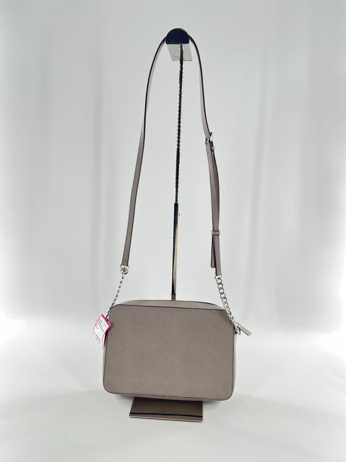 chain strap top zip crossbody