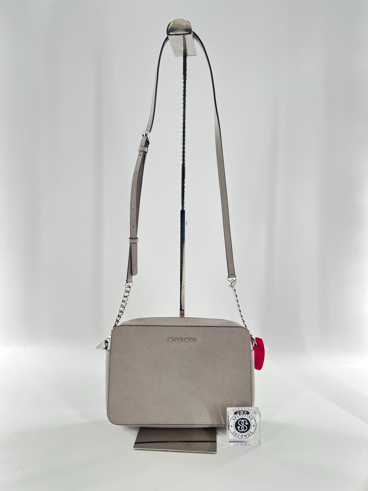 chain strap top zip crossbody