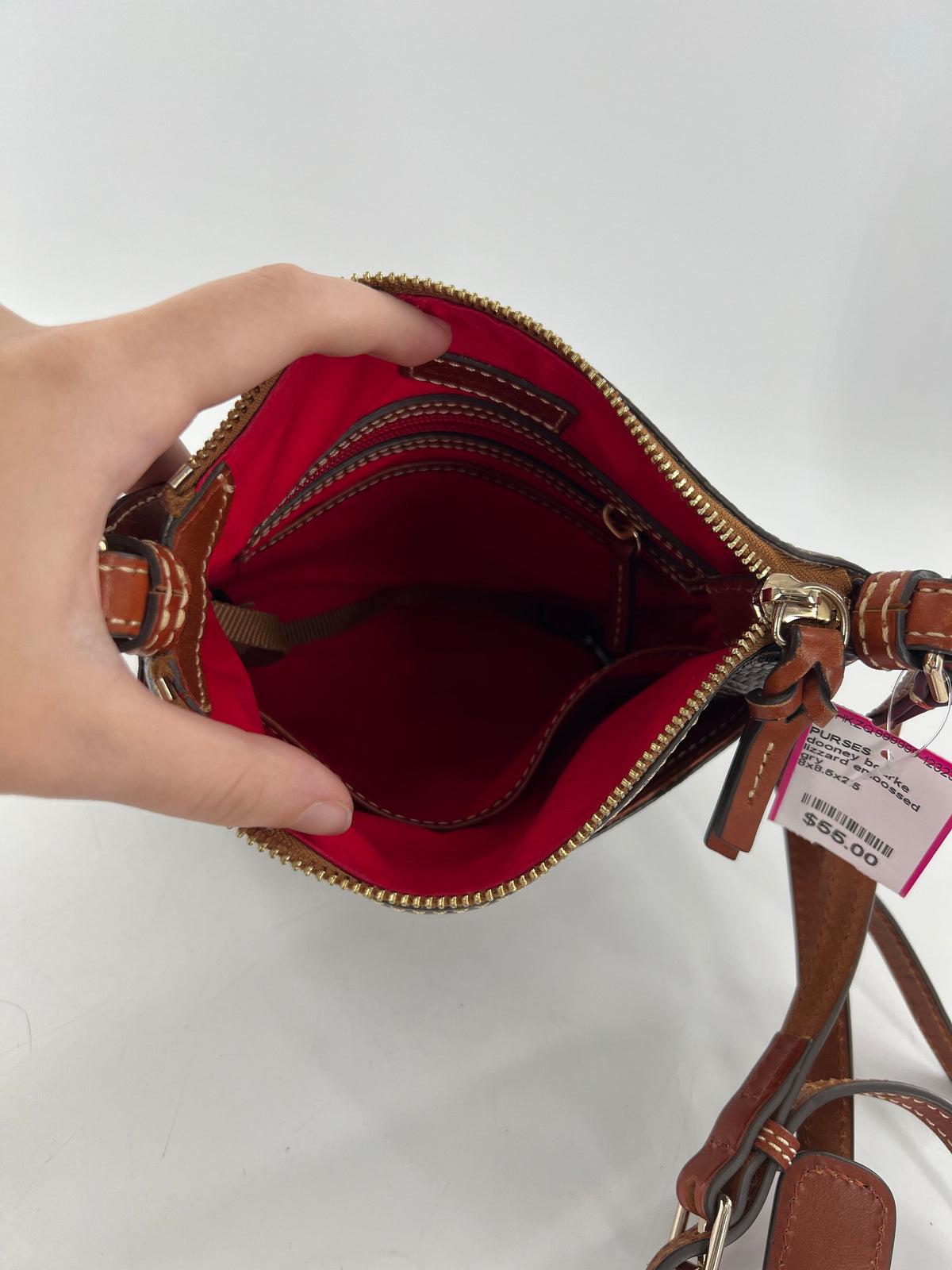 lizzard embossed crossbody