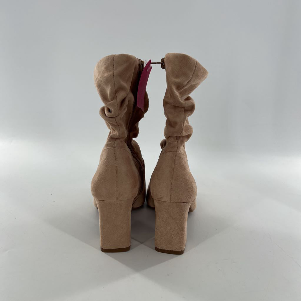 6 faux suede high heel slouchy boot