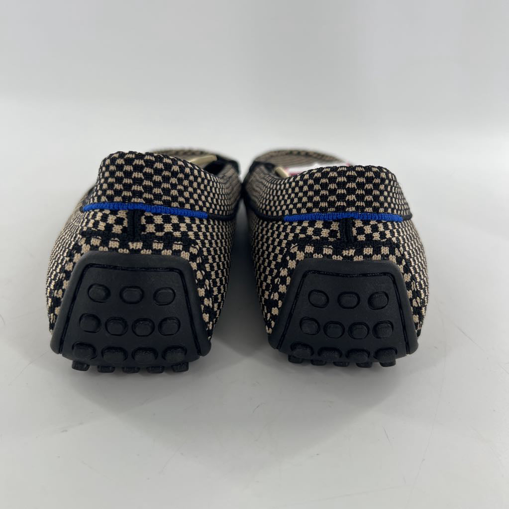 8.5 checkered slip-on knit loafer