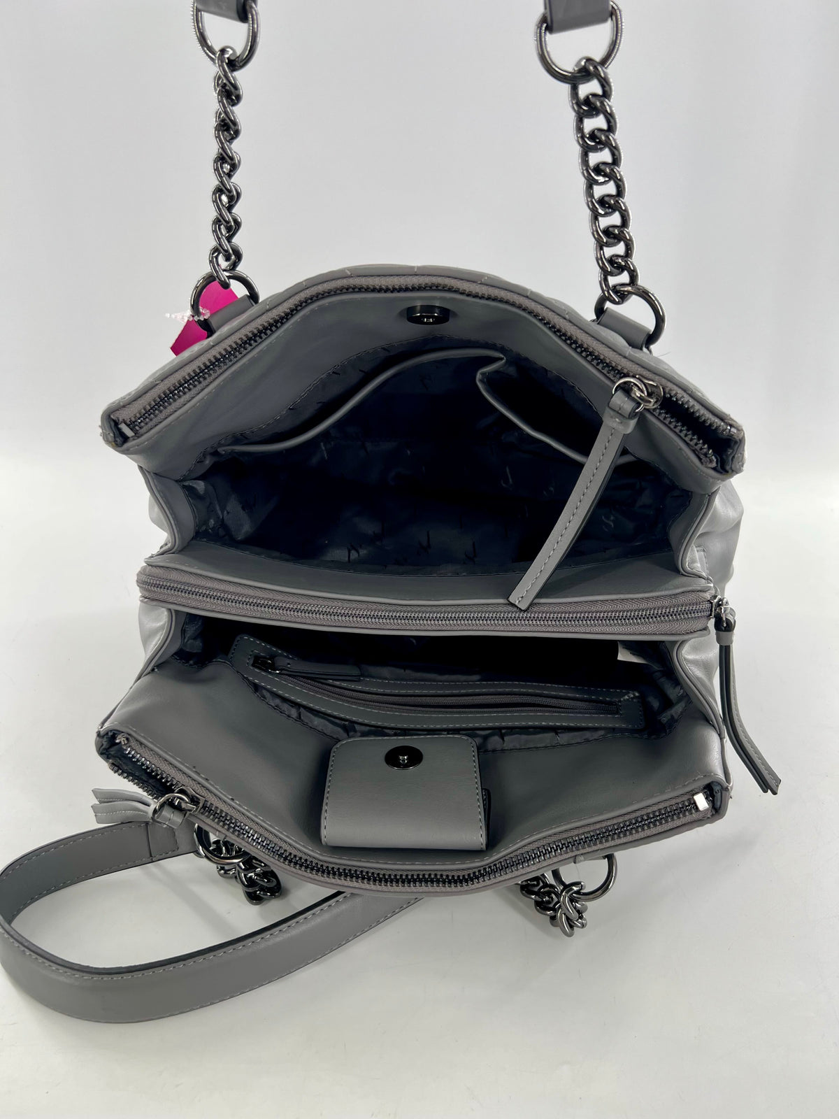 quilted vegan leather handbag