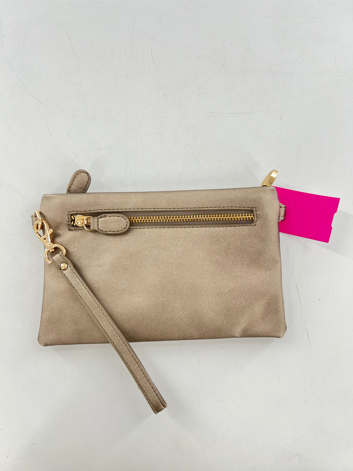 vegan leather wristlet
