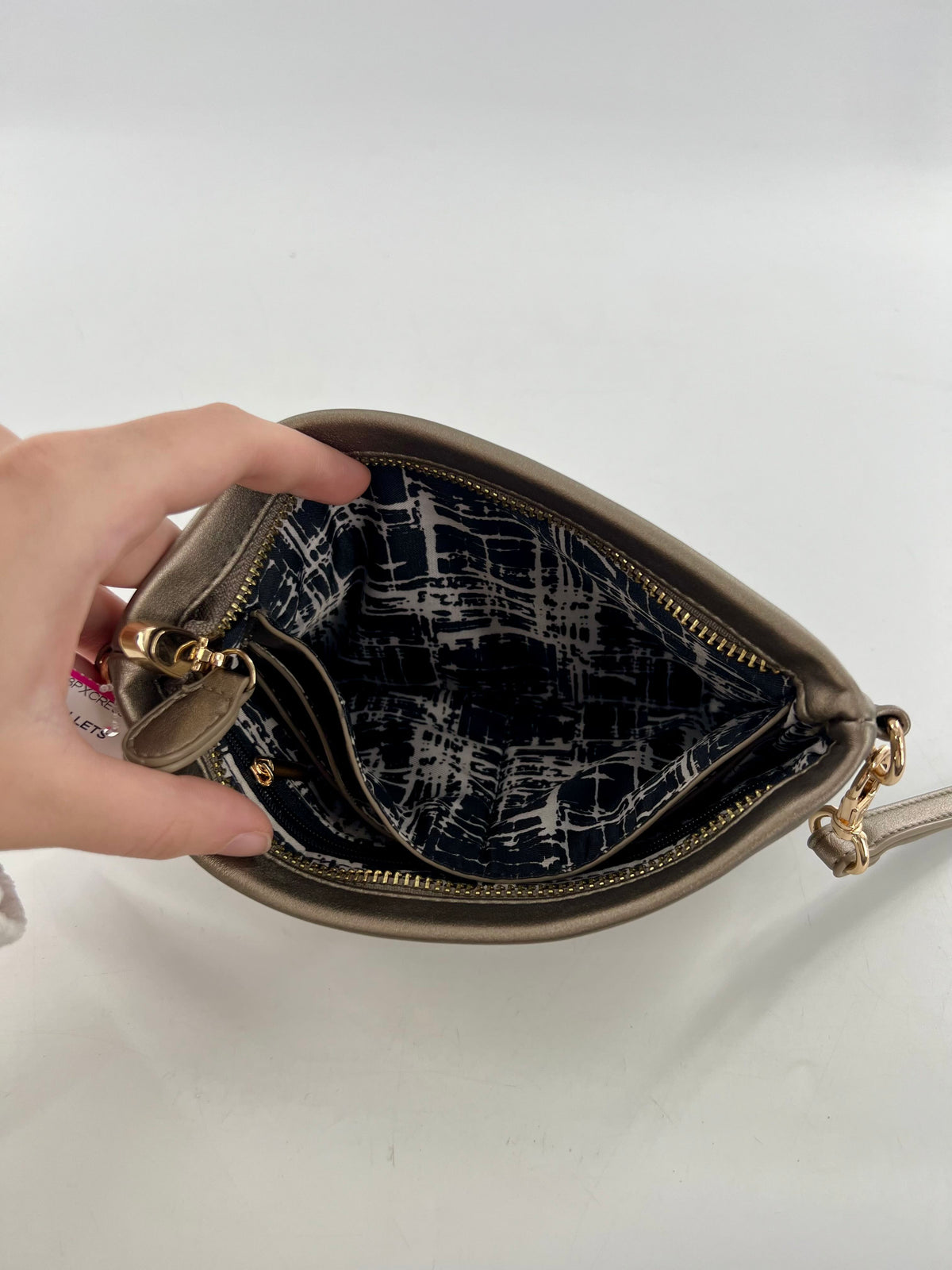 vegan leather wristlet