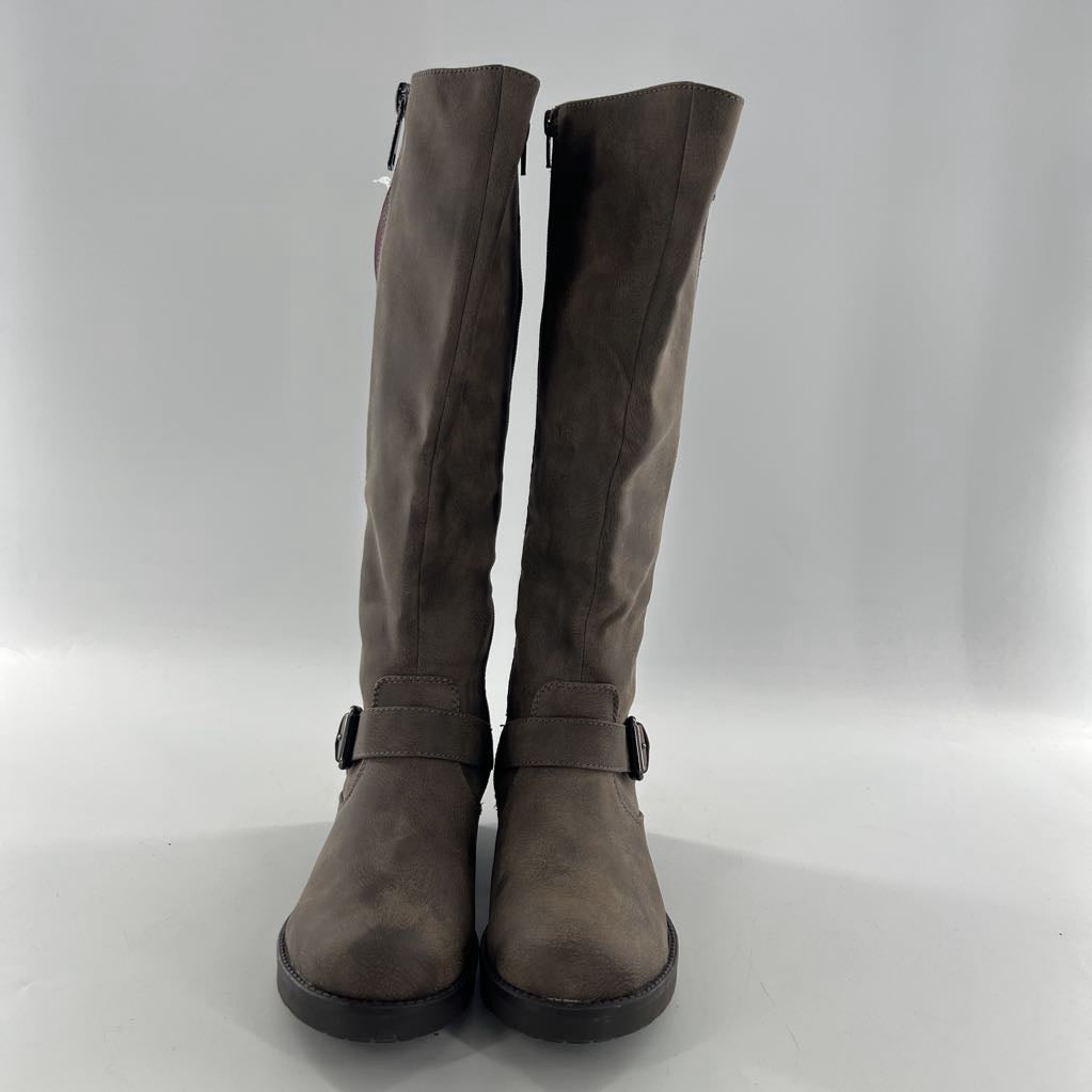 9 vegan leather riding boot