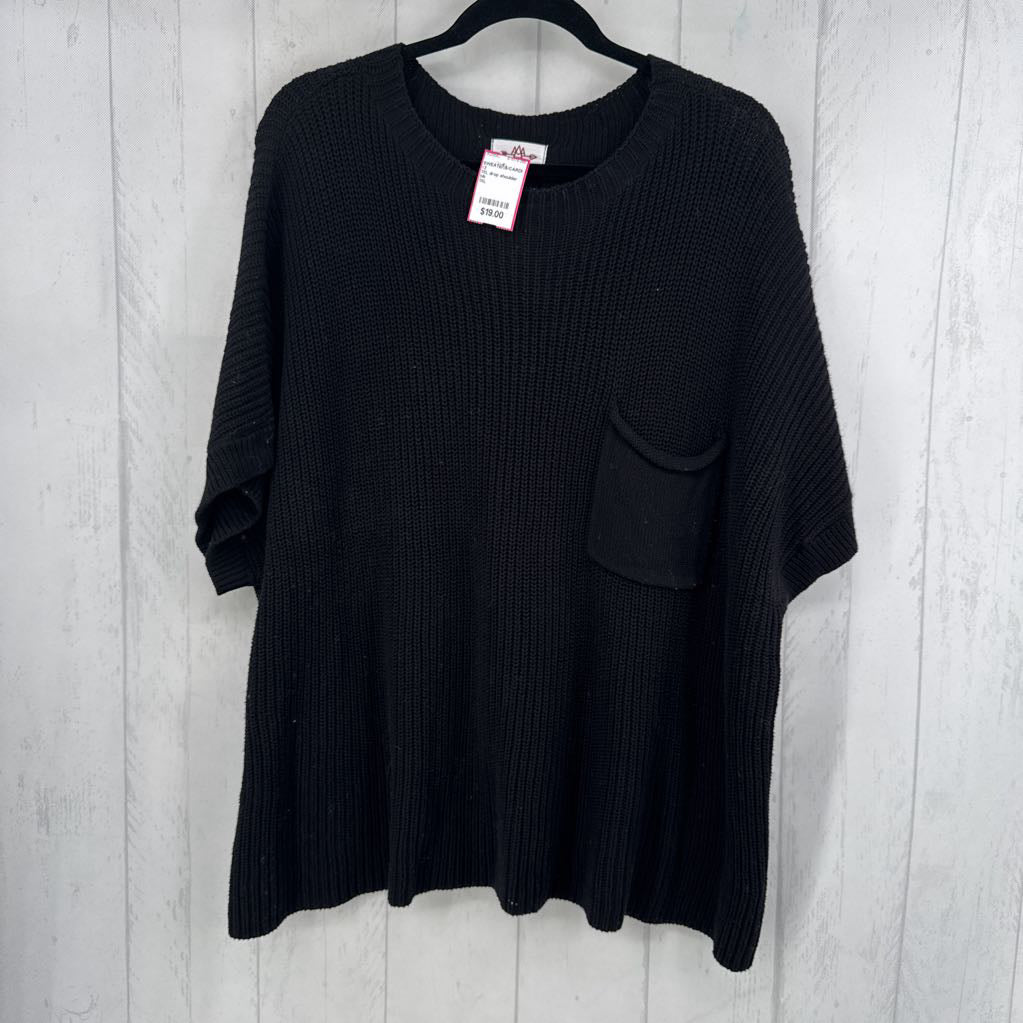 1XL drop shoulder s/s sweater