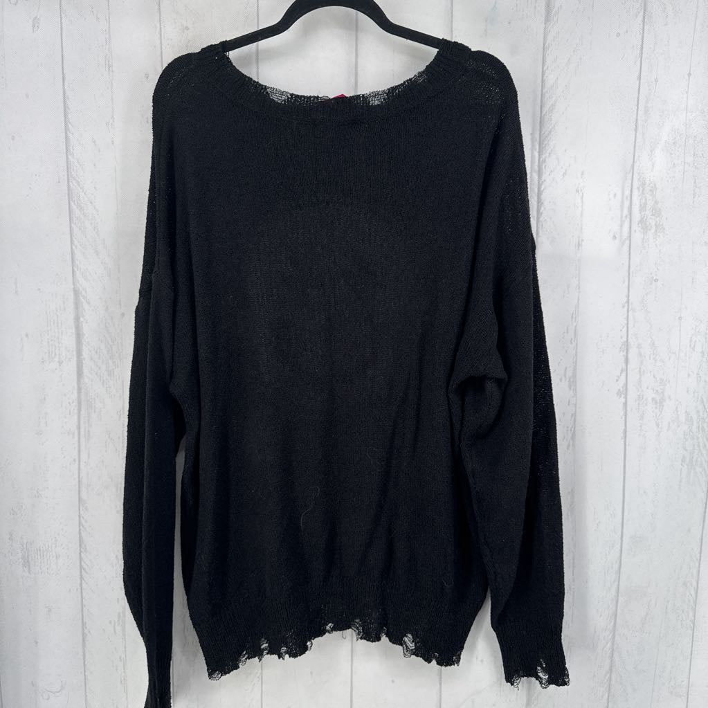 1X smiley face sweater
