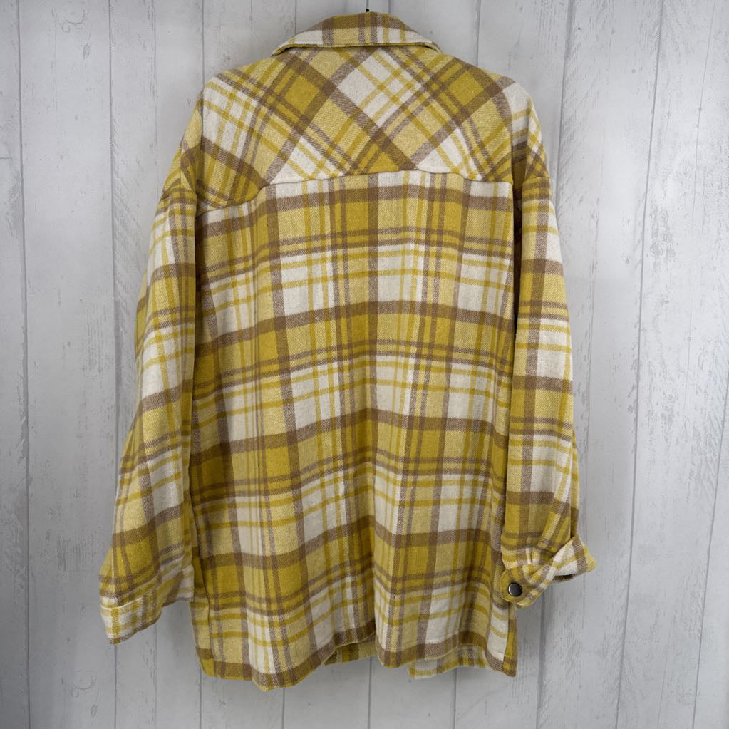1XL plaid shacket