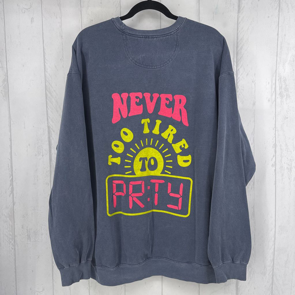 2XL smiley face crewneck sweatshirt