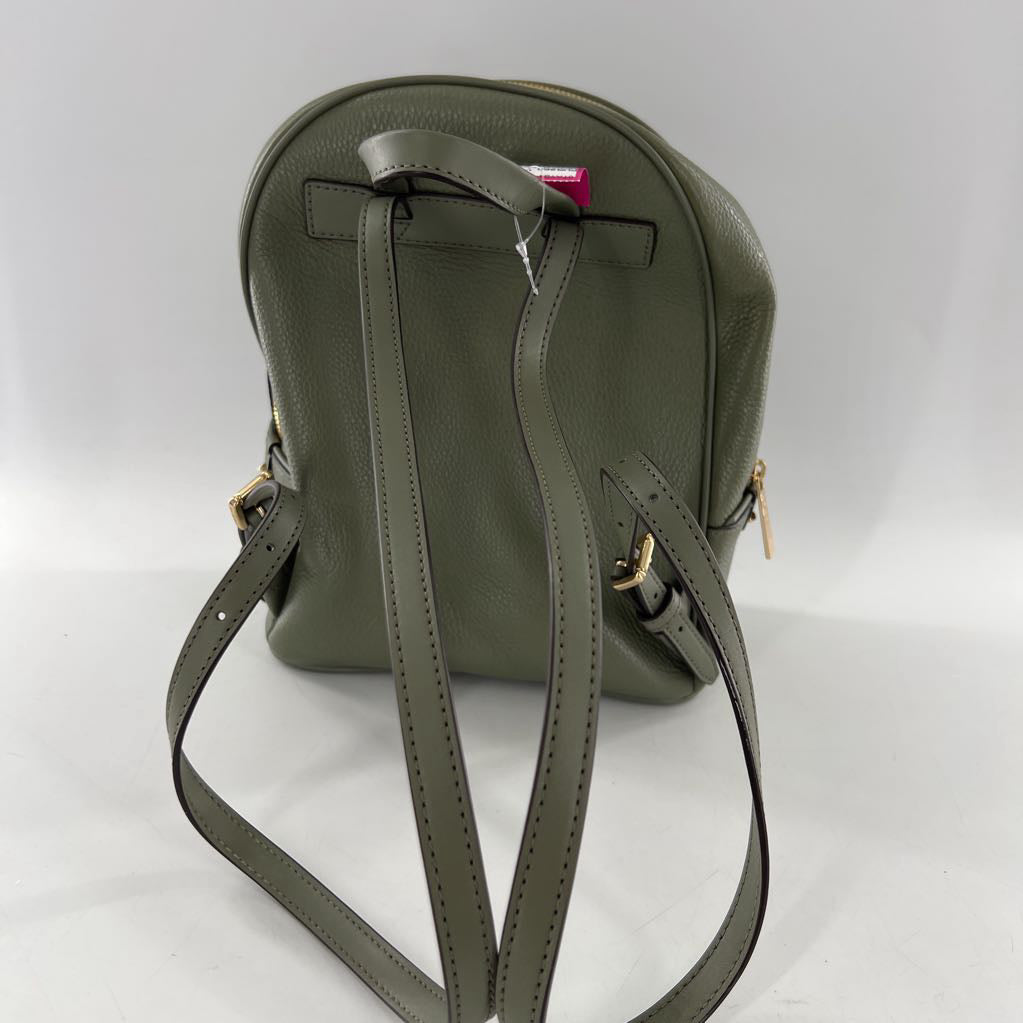R398 pebbled double zip backpack
