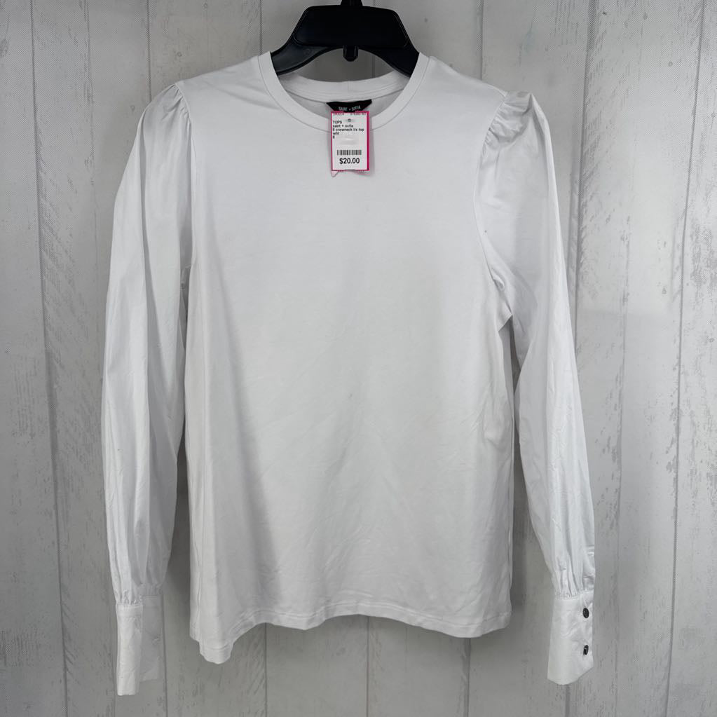 8 crewneck l/s top