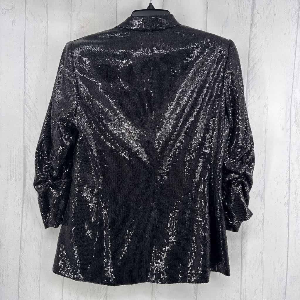 6 sequin 3/4 slv blazer