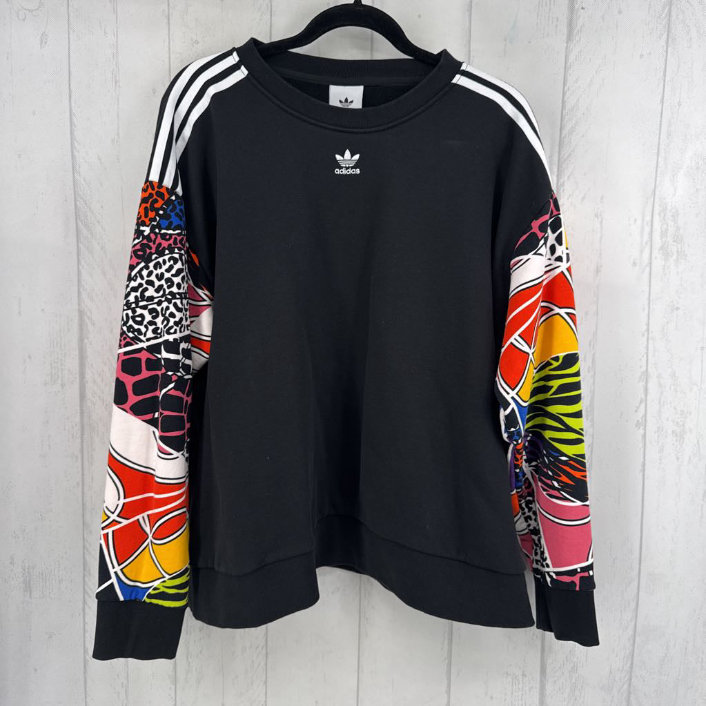 XL crewneck sweatshirt w/ colorful slv