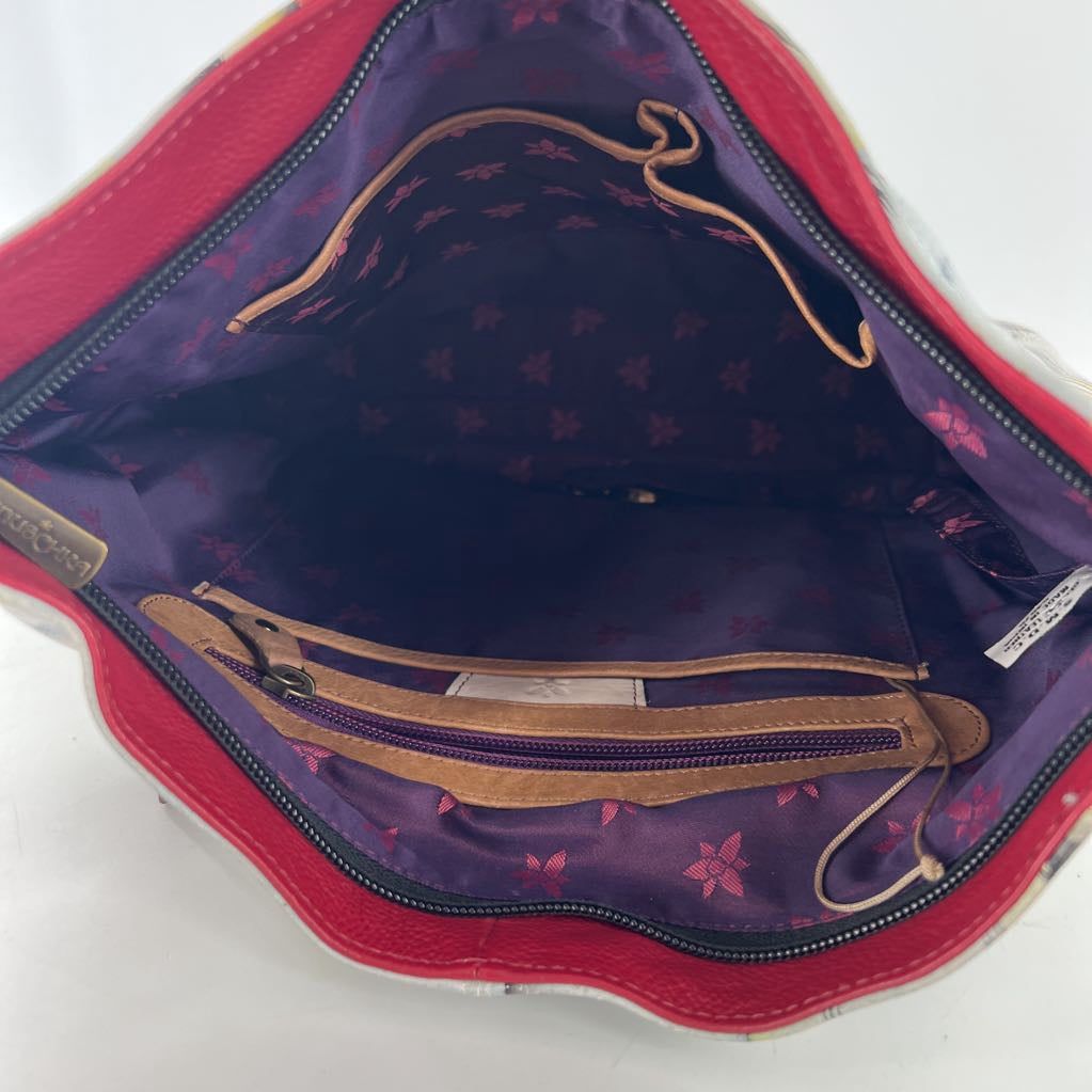 hand-painted roamn dreams shoulder bag