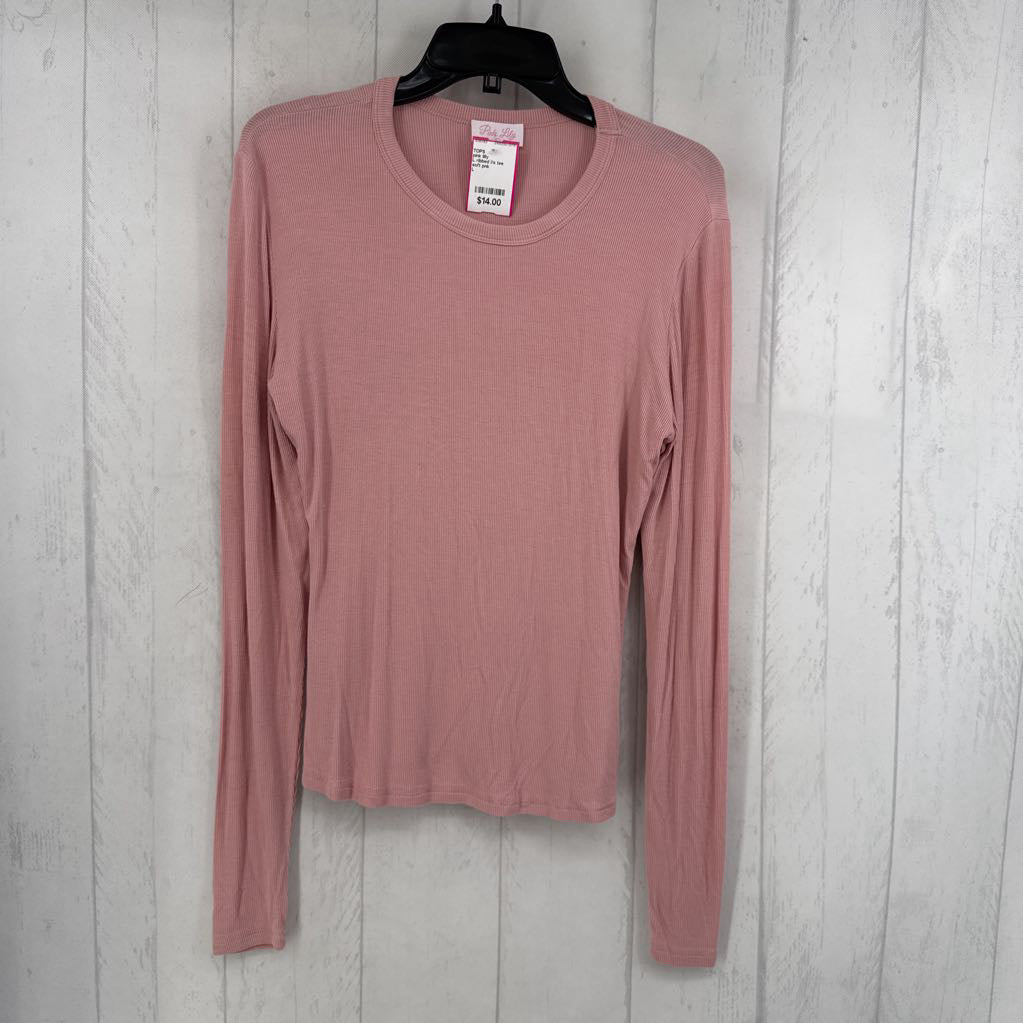 L ribbed l/s tee